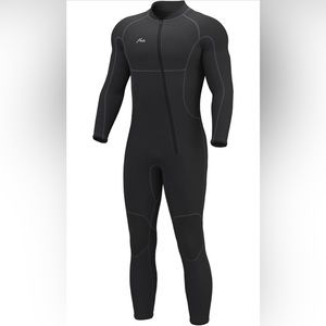 NWT: Hevto Black Neoprene Men Wetsuit